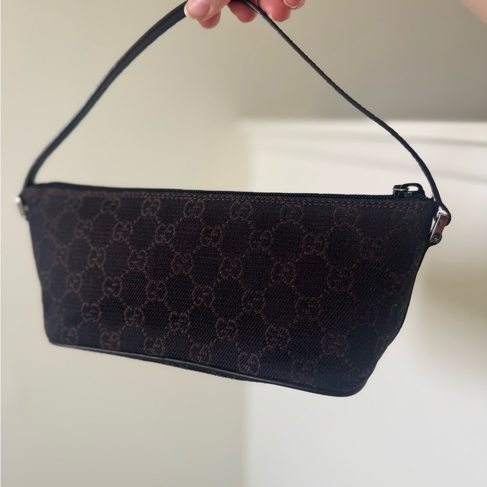 Authentic Gucci GG Canvas Brown 07198 Accessory Pouch/pochette - Picture 5 of 15